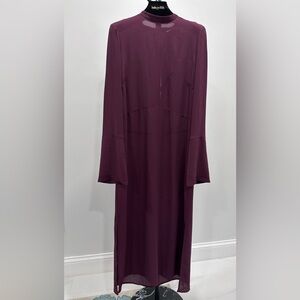H&M Rich Purple Long Sleeve Dress